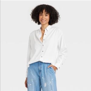 NWT Target Long Sleeve Oversized Button-Down Shirt - Universal Thread XL